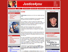 Tablet Screenshot of justice4you.org